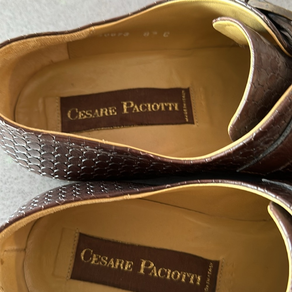 Paciotti brown leather size 8 with bronze clasp size 8 - Picture 4 of 4
